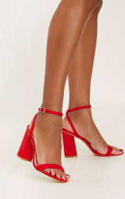 3.9 out of 5 stars with 7 ratings. Red Ankle Strap Block Heel Shoes Prettylittlething
