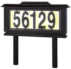 • options include low cost sheet kits or more elaborate custom mailbox signs. House Mailbox Numbers Reflective Sign Address Plaques Door Numbers For Houses Solar Street Address Led Light Signs For Home Or Yard Auto On At Night Off At Daylight