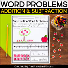 Children can use three different ways to figure out and solve the equation. Addition And Subtraction Word Problems Story Problems The Printable Princess