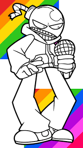 The moon and stars are no match for this spotted unicorn! Friday Night Funkin Coloring Fnf For Android Apk Download