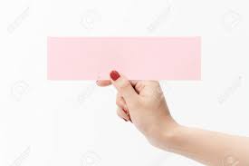 Style your slates with markdown. Close Up Women Holding Pink Blank Paper On White Background Stock Photo Picture And Royalty Free Image Image 137151206