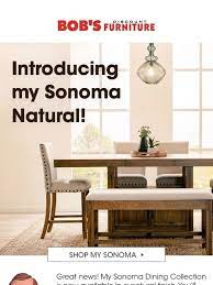 Browse my huge selection of dining room furniture and you're sure find the look that will suit your dining space best! Bobs Discount Furniture My Sonoma Dining Set Is Now Available In A Natural Finish Milled