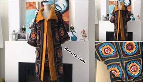 Orgu Avukat Cubbesi Modelli Motifli Kadin Hirka Yapimi Nazarca Com Kadin Ceketleri Kadin Hirka