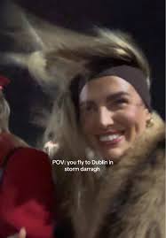 When the girls trip still had to make it out the group chat even through  storm darragh. ☔️ 💨 @Sommer Hobson 💛 #stormdarragh #ireland #dublin  #dublintiktok #weather #dontmakeunnecessaryjourneys #fyp ...