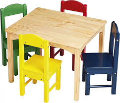 Amazon Com Preschool Table And Chairs Kids Wooden Table Wooden Table And Chairs Kids Table And Chairs