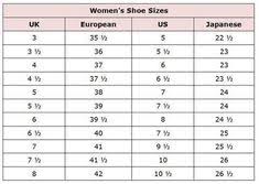 14 Best Size Charts Images Baby Sewing Baby Shoe