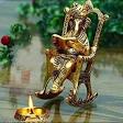 Chair Ganesha handmade by tribal artisans of india