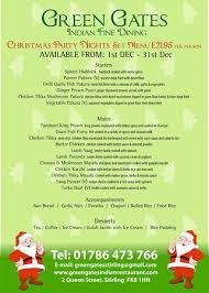 Our desserts are the perfect way to celebrate a special occasion or romantic date night. Christmas Day Menu Out Picture Of Green Gates Indian Restaurant Stirling Tripadvisor
