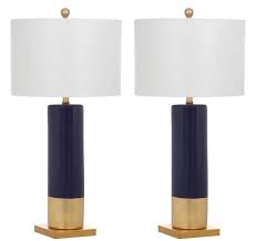 Dominic Table Lamp Navy Gold Set Of 2 Table Lamp Table Lamp Sets Lamp Sets