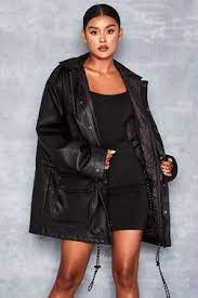 Nightstar Black Oversized Vegan Leather Jacket Mistress Rocks Vegan Leather Jacket Leather Jacket Leather Jacket Shopping