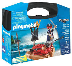 Amazon Com Playmobil Pirate Raft Carry Case Toys Games Playmobil Pirates Toys For Girls