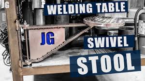 360 swivel counter stool seat: Welding Table Swivel Stool Jimbo S Garage Youtube