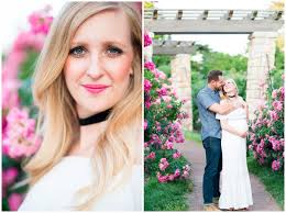 Spring Maternity Session at Loose Park Rose Garden
