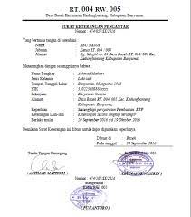 Download contoh surat keterangan domisili doc. Contoh Surat Keterangan Rt Rw