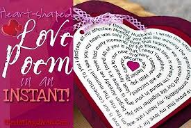 Love Poem In An Instant Valentine Day Love Happy Hearts Day Valentine Day Crafts