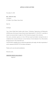 We did not find results for: Application Letter