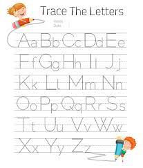 Free printable alphabet handwriting trace letters. 6 Best Free Printable Alphabet Tracing Letters Printablee Com
