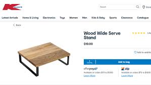 Noir coffee table kmart oak look set of 2 tables industrial 35 00 australia round wooden rattan white side how to concrete render a scandi 29 marble. Kmart Australia Fan Creates Instant Coffee Table Using Wide Wood Serve Stand 7news