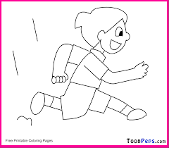Peppa pig house coloring pages. Child Running Coloring Pages