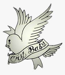 These are the most accurate and highest quality lil. Tattoo Crybaby Aesthetic Bird Lilpeep Stickerfromraine Lil Peep Crybaby Album Hd Png Download Kindpng