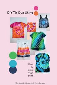 How do you make tie dye patterns? Diy Tie Dye Shirts How To Make Your Own My Humble Home And Garden
