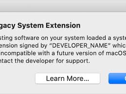 Apple Begins Warning Users That Legacy System Extensions Won T Work With A Future Version Of Macos Macrumors