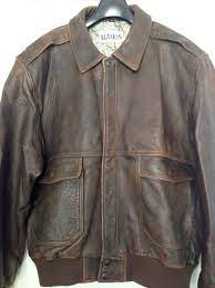 Vintage A 2 Flight Bomber Brown Leather Jacket Size 44 Nice Leather Jacket Jackets Brown Leather Jacket