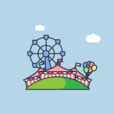 Carnival Gif On Behance Graphic Design Illustration Illustration Design Gif