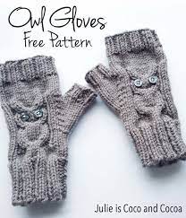Owl Gloves Knit Pattern Julie Measures Fingerless Gloves Knitted Pattern Fingerless Gloves Knitted Hat Knitting Patterns