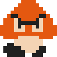 Ani Goomba 200 Vgo Gif 200 200 Pixels Mario Bros Mario Pixel Art