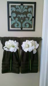 See more ideas about home diy, bathroom decor, bathroom design. There Is Always An Odd Wall Space In A Bathroom That You Never Know What To Put There I Like This Wall Art Decorative Towels Bathroom Towel Decor Fancy Towels