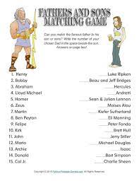 Think you know a lot about halloween? Father S Day Fathers And Sons Matching Trivia
