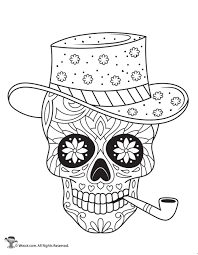 Keep your kids busy doing something fun and creative by printing out free coloring pages. Sugar Skulls Adult Coloring Page Woo Jr Kids Activities Children S Publishing