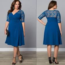 Plus Size Mother Of The Bride Dresses 2016 Royal Blue Half Sleeves Lace Evening Gowns Chiffon Knee Length Special Vestidos Moda Vestidos Roupas Para Gordinhas