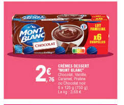 Offre Cremes Dessert Mont Blanc Chez E Leclerc
