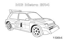 The car was offered in coupé and cabriolet versions. Rally Cars Car Coloring Pages