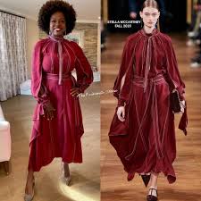Instagram Style Viola Davis In Stella Mccartney At The Ma Rainey Bafta Q A