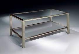 By acme furniture (2) project guide. Rectangular Coffee Table In Nickel Glass Top For Living Rooms Idfdesign