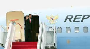 Agus setyadi/detikcom pesawat kepresidenan lepas landas sekitar pukul 17.00 wib, sabtu (20/5/2017). Presiden Jokowi Bertolak Menuju Uni Emirat Arab