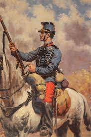 Uhlan Et Chasseur A Cheval Franco Prussian War War Art Military Art Historical Painting