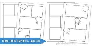 Olf hunters roam the plains. Free Printable Comic Book Templates Picklebums