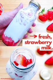 Quarter the strawberries and blend well. Fresh Strawberry Milk Korean Cafe Hit Futuredish