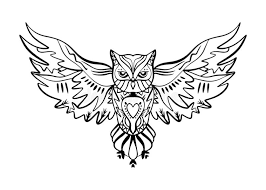 It's gorgeous and artistic at the same time. Owl Tattoo Outline Boho Tribal Style Line Ethnic Ornaments Poster Spiritual Art Symbol Of Wisdom Antistress Art Stock Illustration Illustration Of Enchantress Predator 137542208