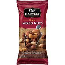 Nut Harvest Deluxe Mixed Nuts 2 75oz Mixed Nuts Packaging Fruit Packaging Mixed Nuts