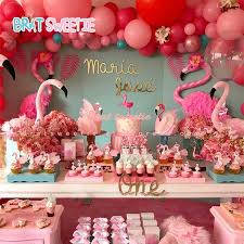 Genius 1st birthday party ideas to celebrate your first year of parenthood. Flamingo Party Balloons Paper Plates Girl 1st Birthday Party Decorations Kids Tropical Summer Hawaiian Party Tableware Supplies Party Diy Decorations Aliexpress