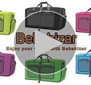 Bekahizar Leichte Faltbare Reisetasche 60L Große Travel Duffle Bag  Übernachtung Taschen Verpackbar Reisegepäck Gym Sporttasche Mit Schuhfach  für ...