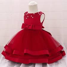 Vintage Baby Girl Dress Summer Bead Dresses For Newborn 1 2 Year Birthday Party Wedding Princess Infant Clothes Girls Dresses Summer Christening Gowns For Girls Girls Party Dress