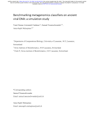 Dna mutation simulation activity answer key. Pdf Benchmarking Metagenomics Classifiers On Ancient Viral Dna A Simulation Study