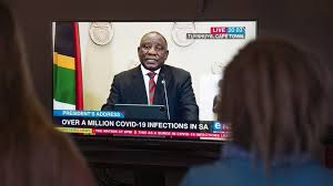 Ramaphosa, cyril ramaphosa, president speech, ramaphosa speech. Covid South Africa S Ramaphosa Announces New Restrictions As Cases Soar Bbc News