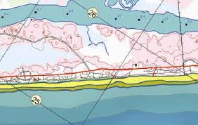 Tide Stages On Onslow Beach Light Yellow Shading On The